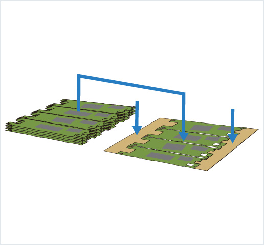 ［Image］PCB placer： HDI 基板用高精度框架排列机